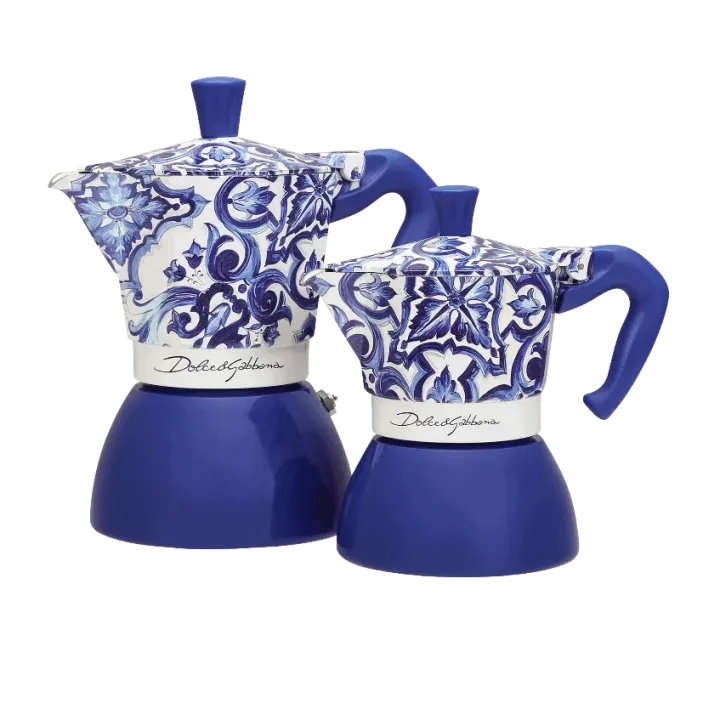 Bialetti - Moka Induction Dolce & Gabbana Blue Mediterraneo