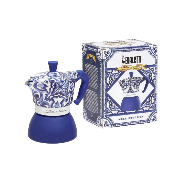 Imagen del producto Bialetti - Moka Induction Dolce & Gabbana Blue Mediterraneo