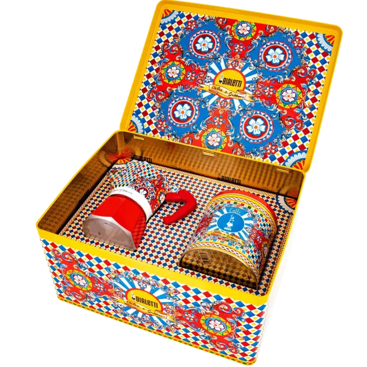 Bialetti - Set Moka Express Carretto Siciliano y Perfetto Moka Irresistibile